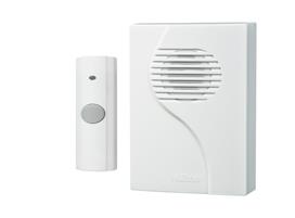 Nutone LA223WH Wireless Door Chime Plug-In Door Chime Kit, 3-12”w x 4-38”h x 1-14”d