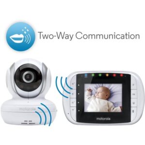 Motorola MBP33S, Video Baby Monitor, Two-Way Audio