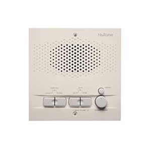 Nutone NRS200AL Indoor Remote Station for Intercoms, 5-1/2w x 5-1/2h x 1-5/8d, projects 1-1/8 from wall in Almond