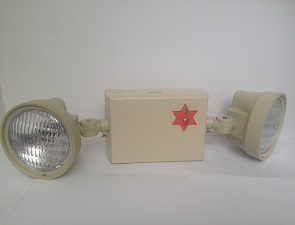 SI.A-ANNESA LE-2688 Emergency Light, Wall-Mount Fixture Unit with Adjustable Optics and GE bulbs, no battery included