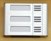 UI.825/203 Module in Aluminum Anodized color Silver, three (3) call buttons, for Modular Kombi Panel